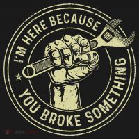 I'm Here Because You Broke Something Mechanic Handyman Women's Hoodie thumb 2