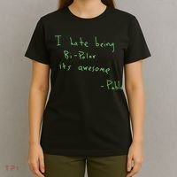 I Hate Being Bipolar It’s Awesome Bipolar T-Shirt thumb 4