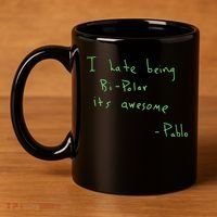 I Hate Being Bipolar It’s Awesome Bipolar 11oz C Handle Ceramic Mug thumb 4