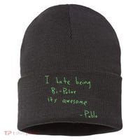 I Hate Being Bipolar It’s Awesome Bipolar Sustainable Knit Beanie thumb 0