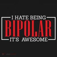 I Hate Being Bipolar It's Awesome Funny Bipolar Awareness Gift Backpack thumb 2