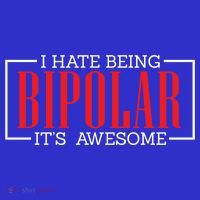 I Hate Being Bipolar It's Awesome Funny Bipolar Awareness Gift Women's T-Shirt thumb 6