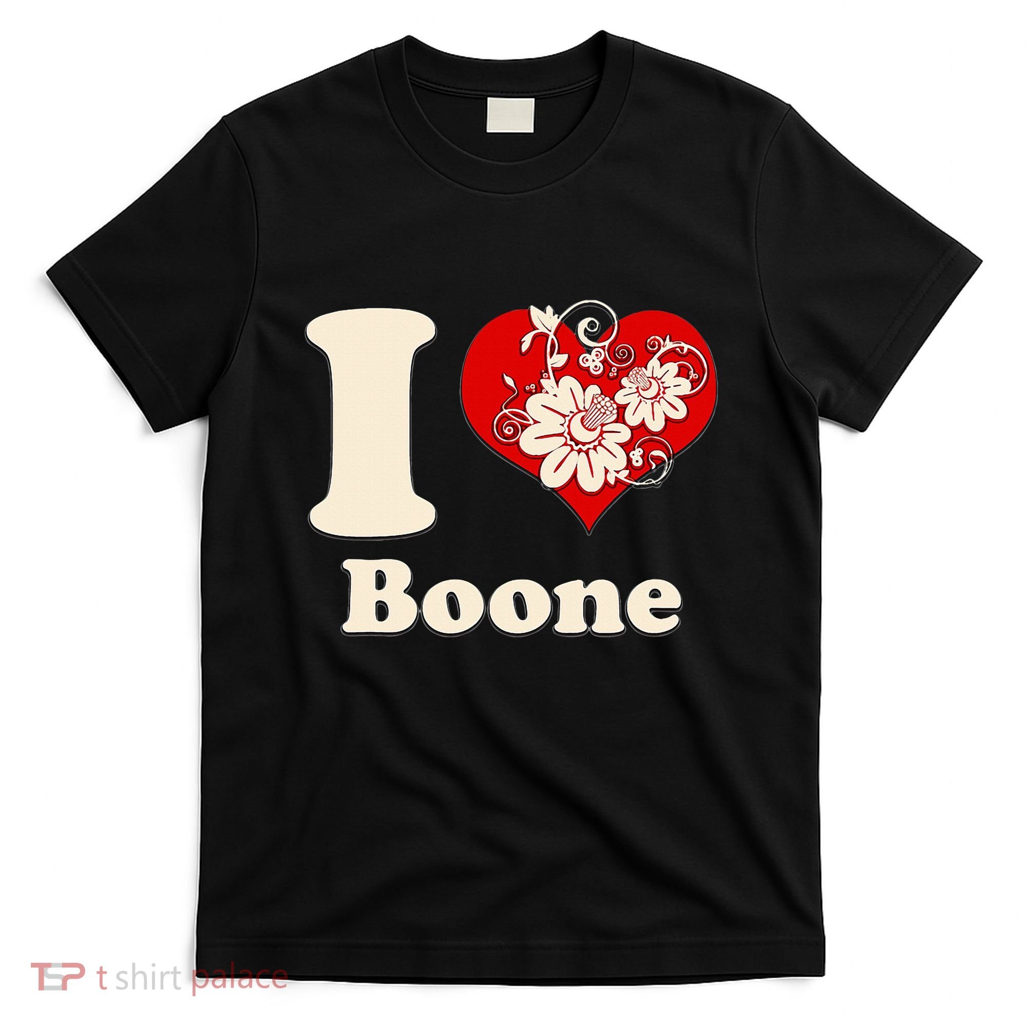 I Heart Boone North Carolina Floral T-Shirt