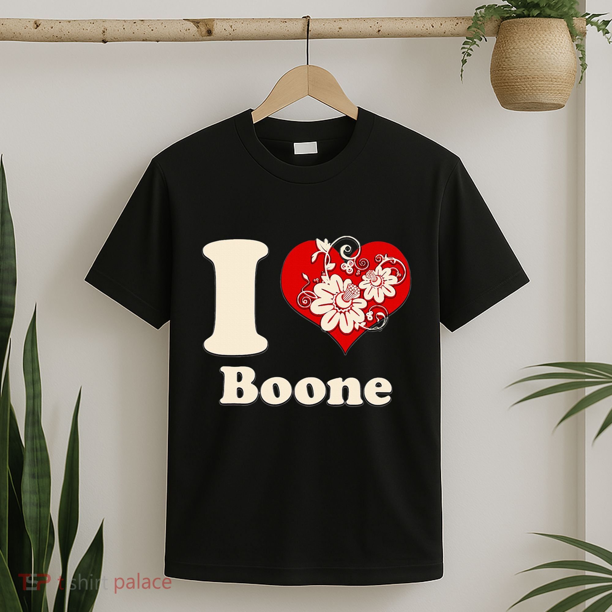 I Heart Boone North Carolina Floral T-Shirt