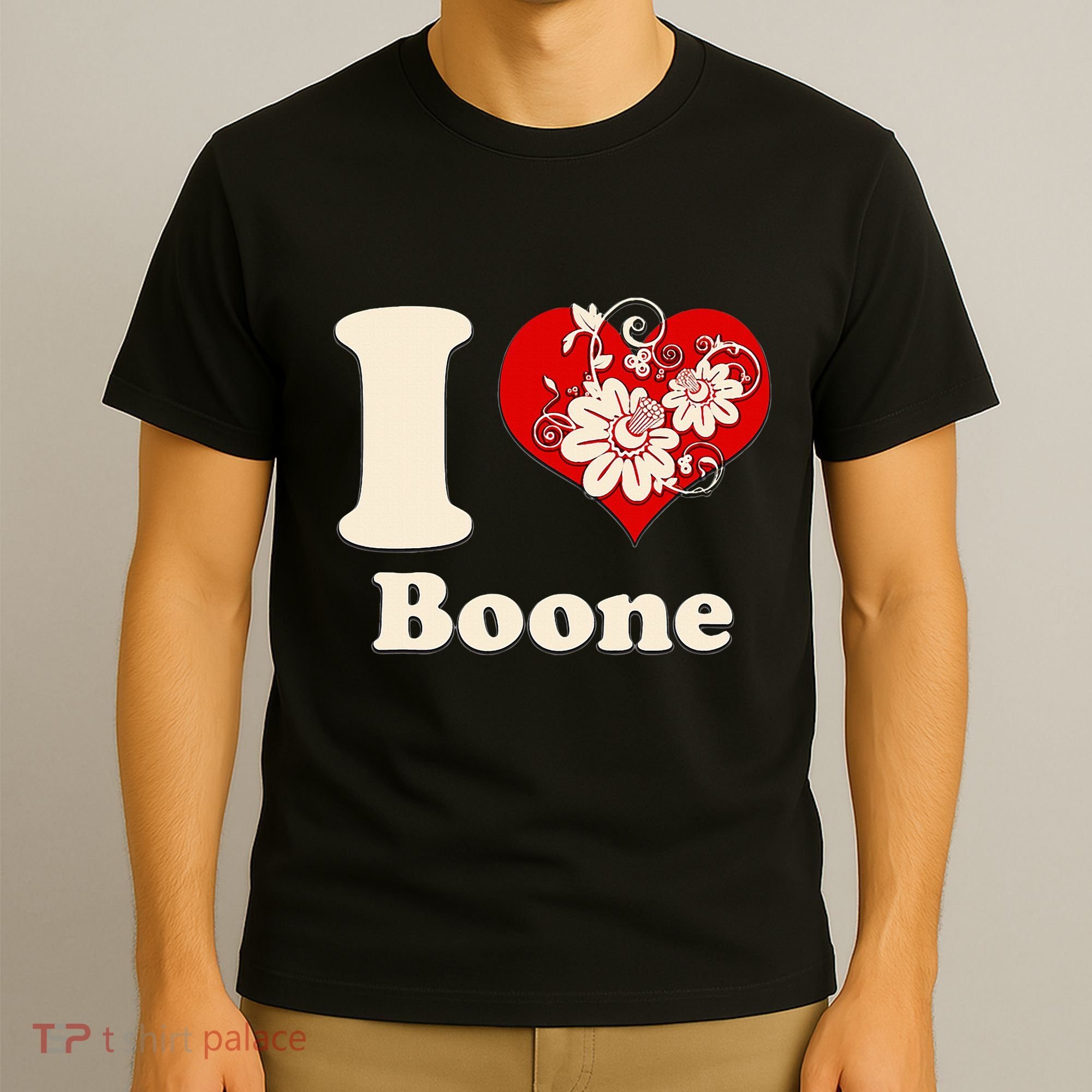 I Heart Boone North Carolina Floral T-Shirt