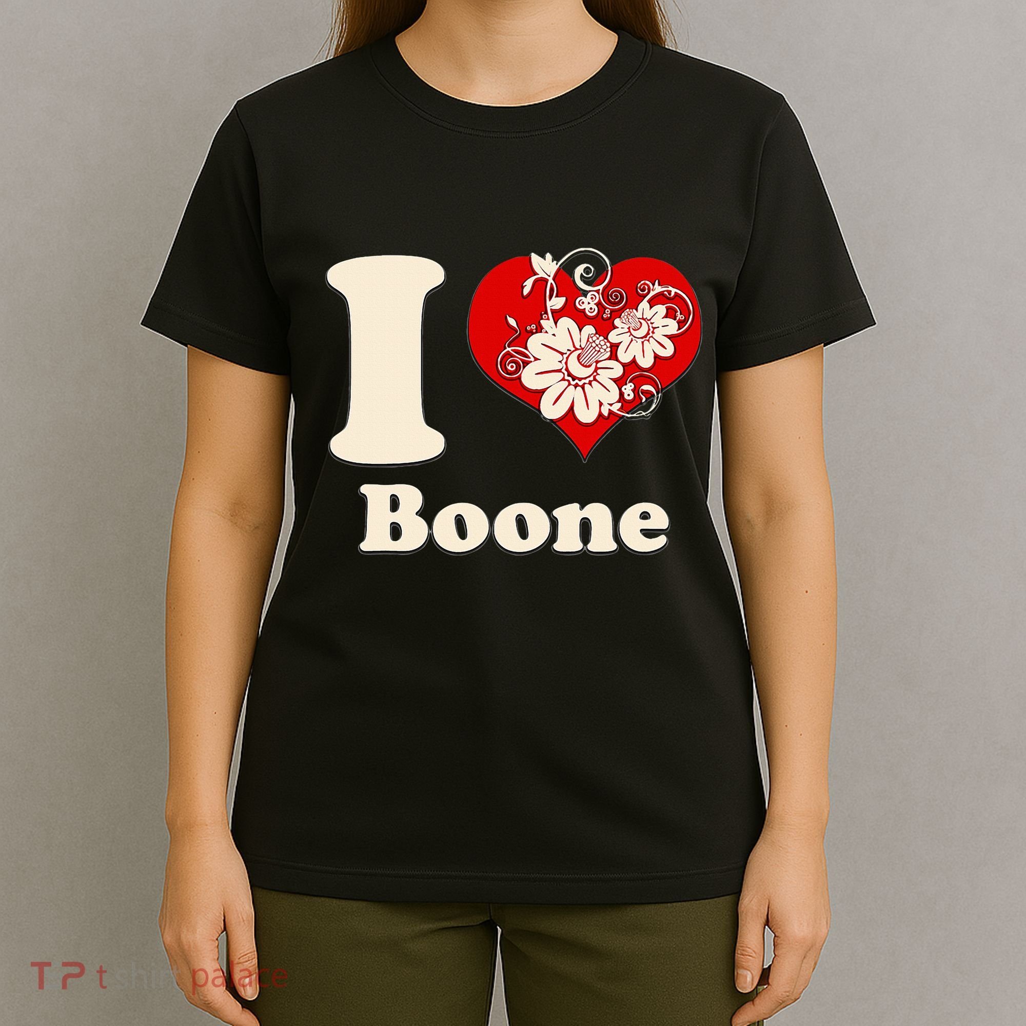 I Heart Boone North Carolina Floral T-Shirt