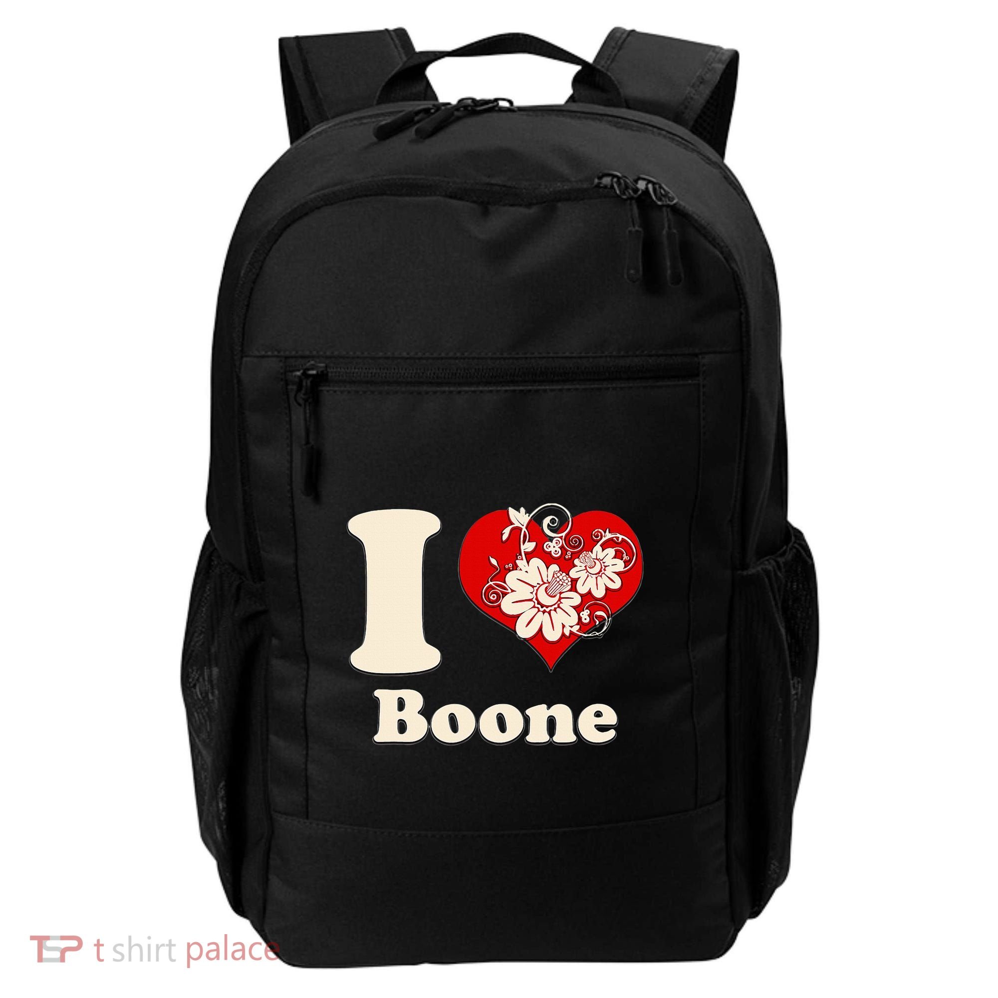 I Heart Boone North Carolina Floral Backpack