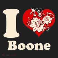 I Heart Boone North Carolina Floral Beanie thumb 2