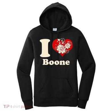 I Heart Boone North Carolina Floral Women's Hoodie