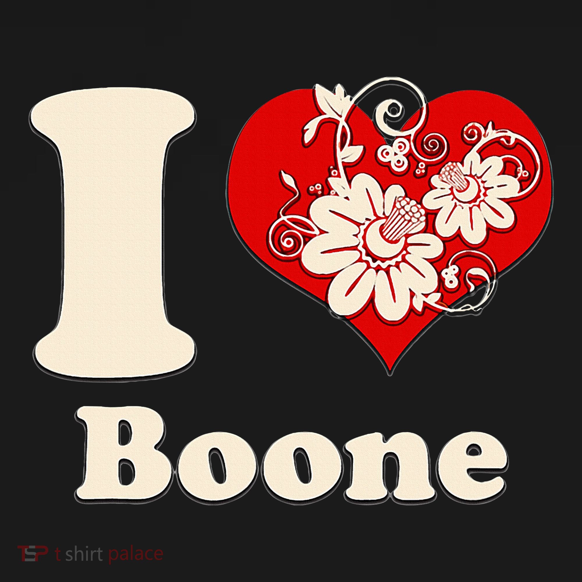 I Heart Boone North Carolina Floral Tank Top