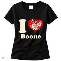 I Heart Boone North Carolina Floral Women's T-Shirt thumb 0