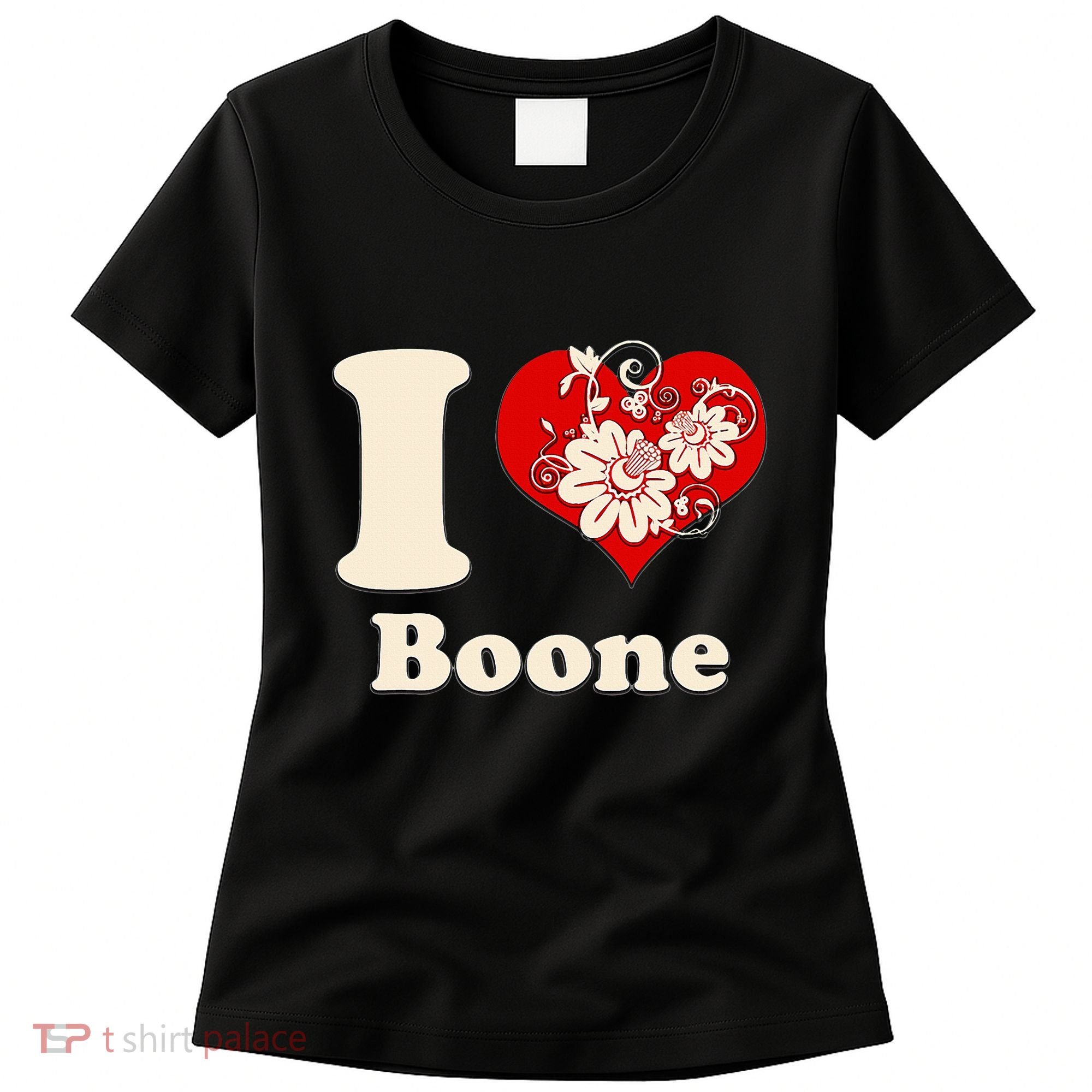 I Heart Boone North Carolina Floral Women's T-Shirt