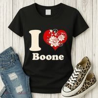 I Heart Boone North Carolina Floral Women's T-Shirt thumb 3