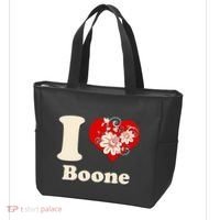 I Heart Boone North Carolina Floral Tote Bag thumb 3