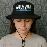 I Hope Both Teams Lose Go Lion Bucket Hat thumb 3