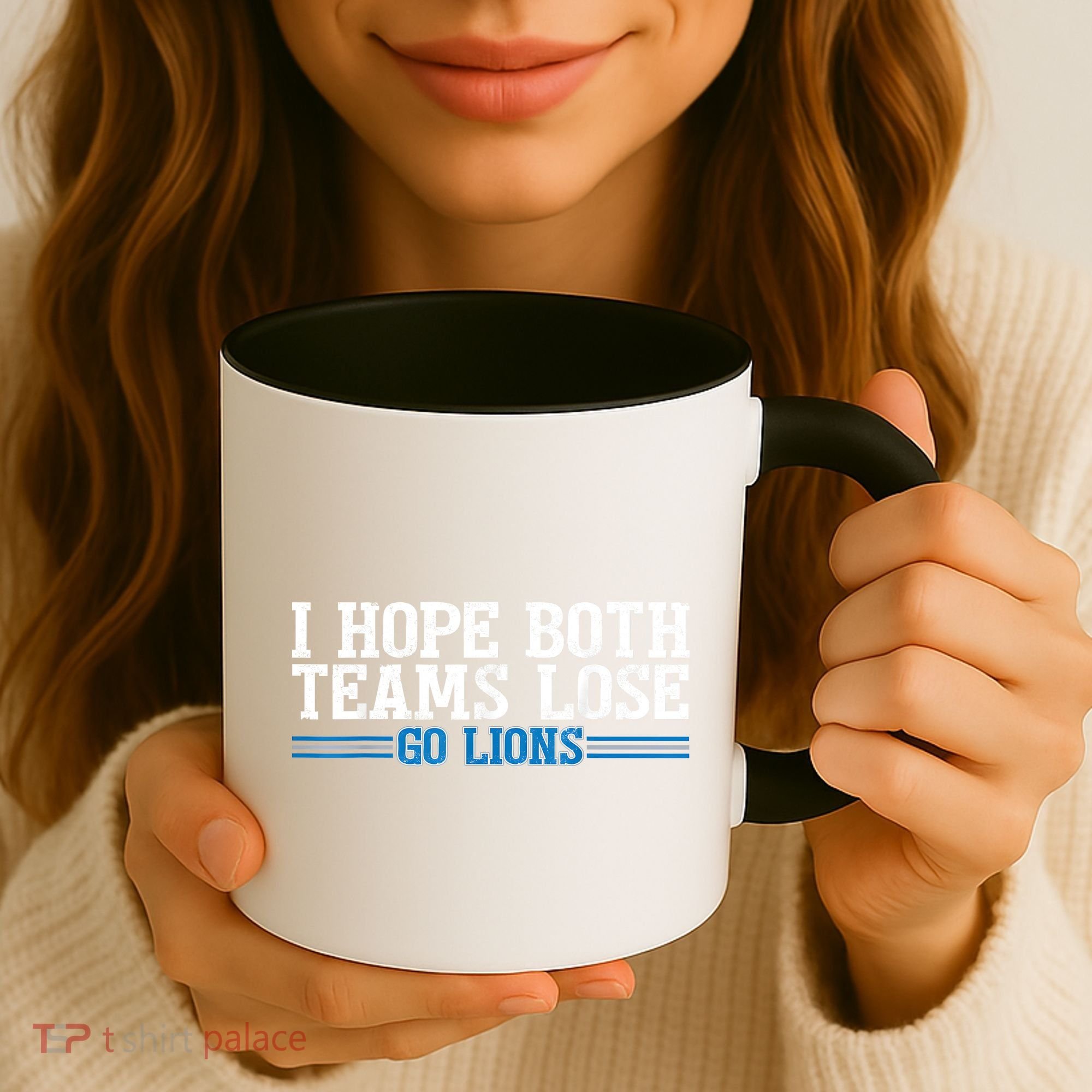 I Hope Both Teams Lose Go Lion Coffee Mug