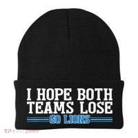 I Hope Both Teams Lose Go Lion Beanie thumb 0