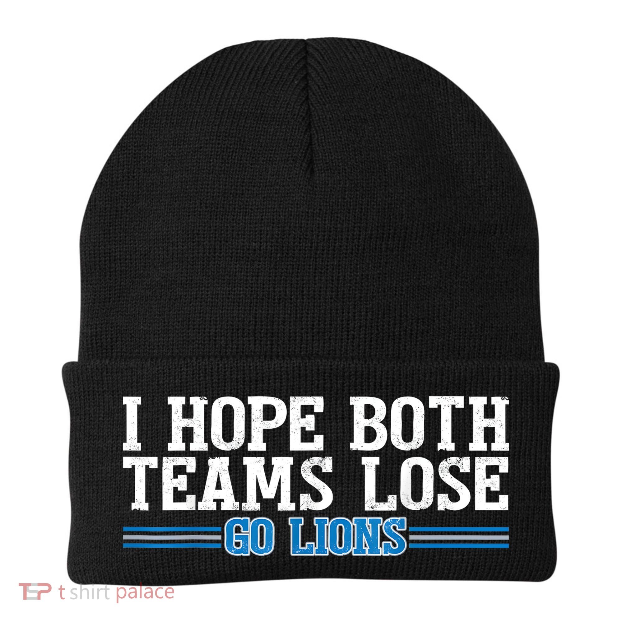 I Hope Both Teams Lose Go Lion Beanie