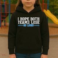 I Hope Both Teams Lose Go Lion Kids Hoodie thumb 3