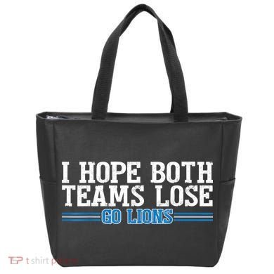 I Hope Both Teams Lose Go Lion Tote Bag