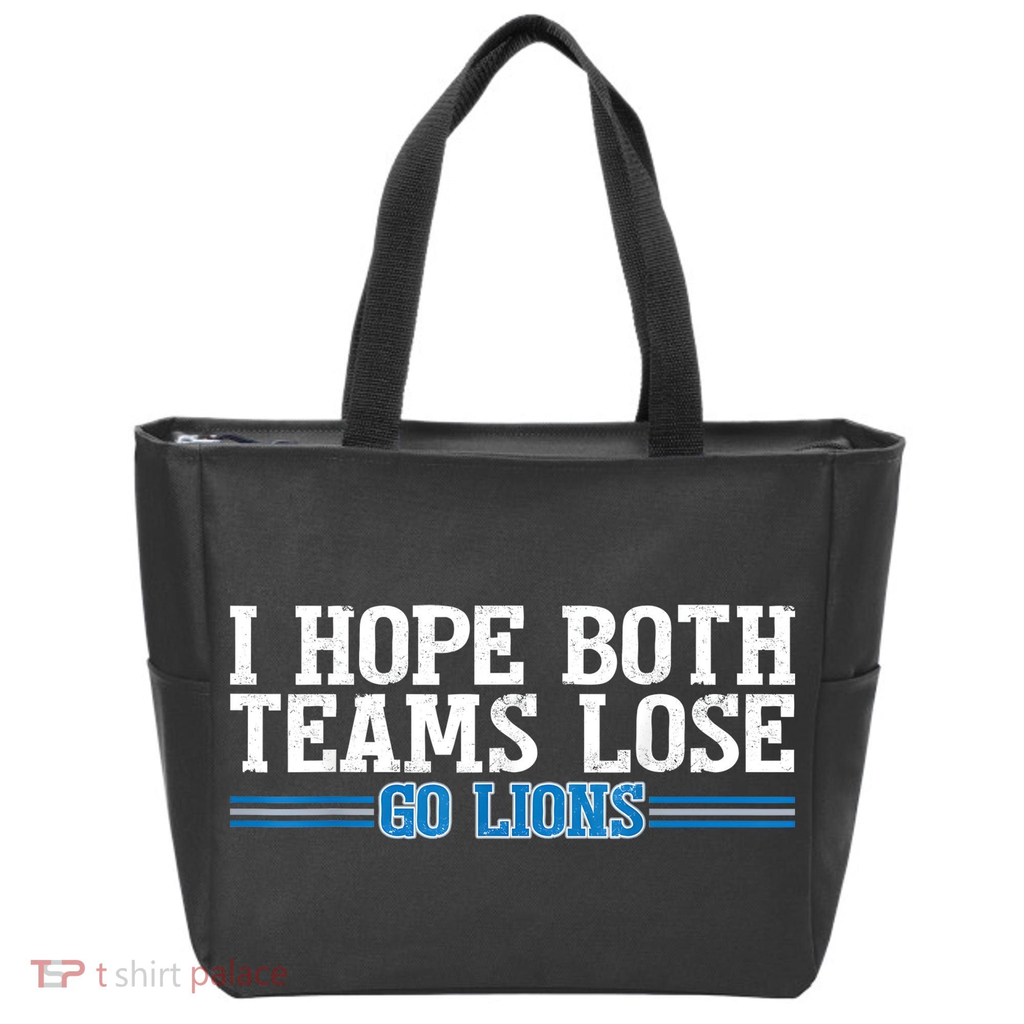 I Hope Both Teams Lose Go Lion Tote Bag