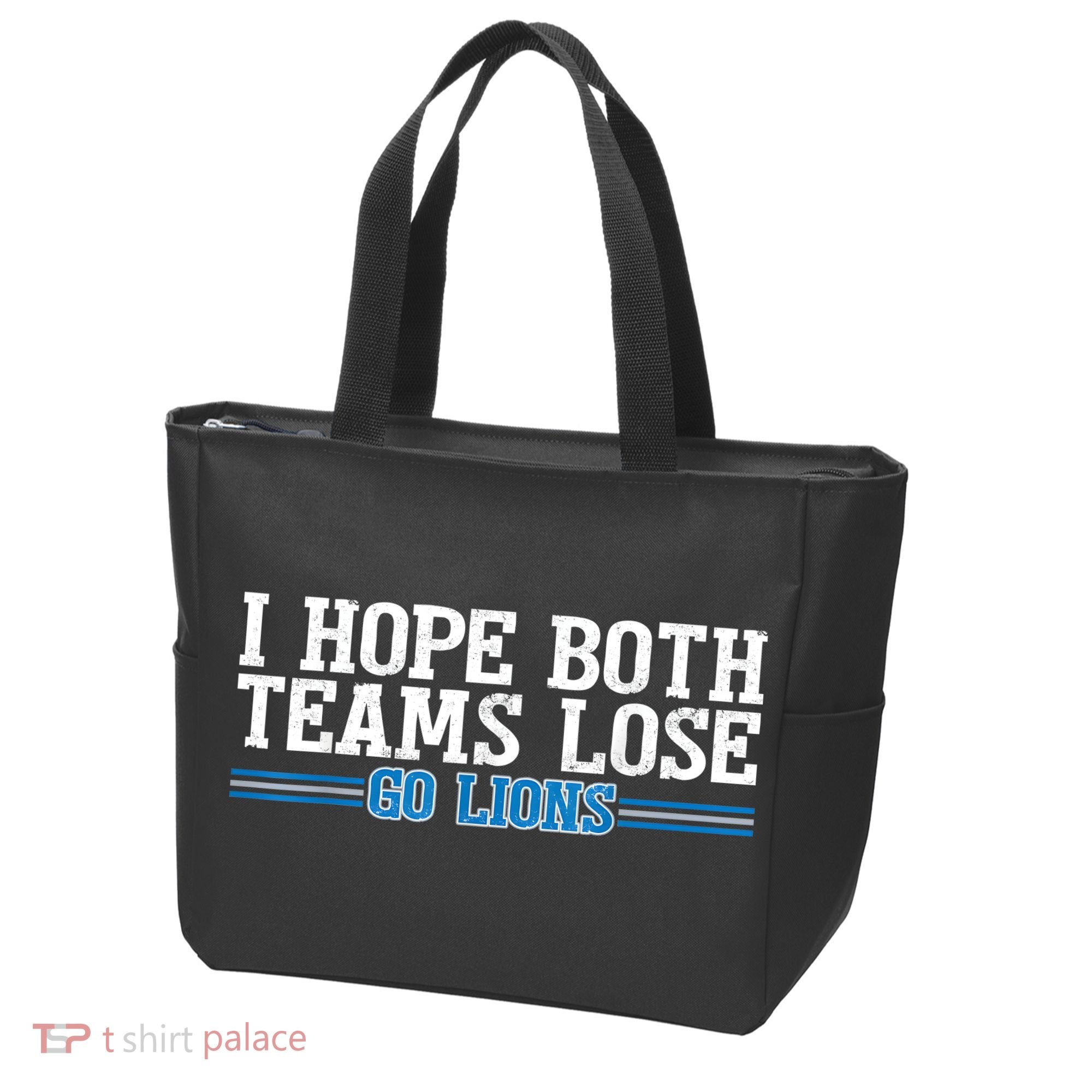 I Hope Both Teams Lose Go Lion Tote Bag