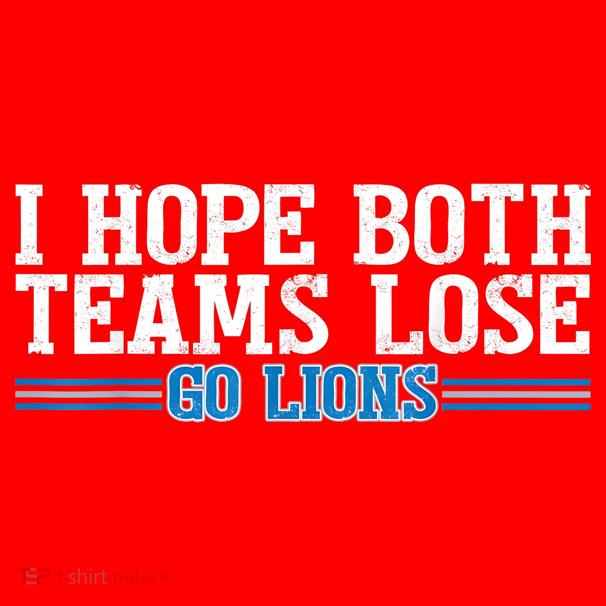 I Hope Both Teams Lose Go Lion Santa Hat