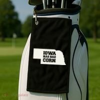 Iowa Has Bad Corn Golf Towel thumb 2