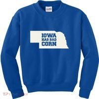 Iowa Has Bad Corn Kids Sweatshirt thumb 0