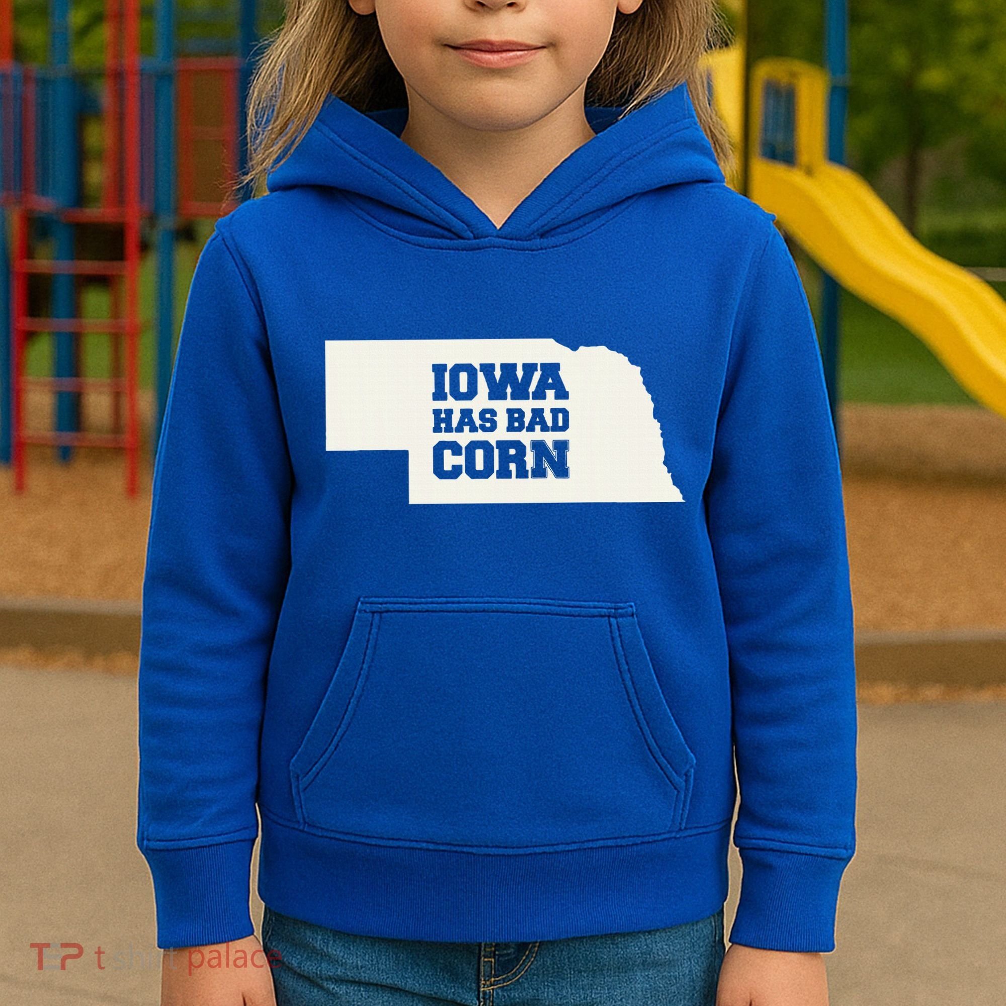 Iowa Has Bad Corn Kids Hoodie