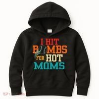 I Hit Bombs For Hot Moms Kids Hoodie thumb 0