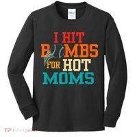 I Hit Bombs For Hot Moms Kids Long Sleeve Shirt thumb 0