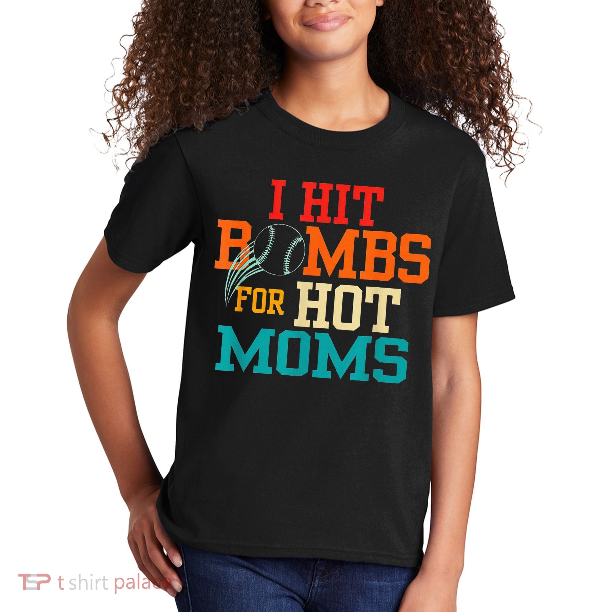 I Hit Bombs For Hot Moms Kids T-Shirt