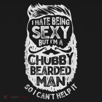 I Hate Being Sexy But I'm A Chubby Bearded Man Funny Beard Ornament thumb 1