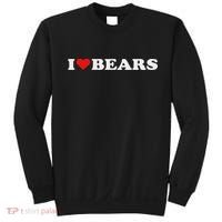 I Heart Bears I Love Bears Cute Red Heart Bear Lover Sweatshirt thumb 0