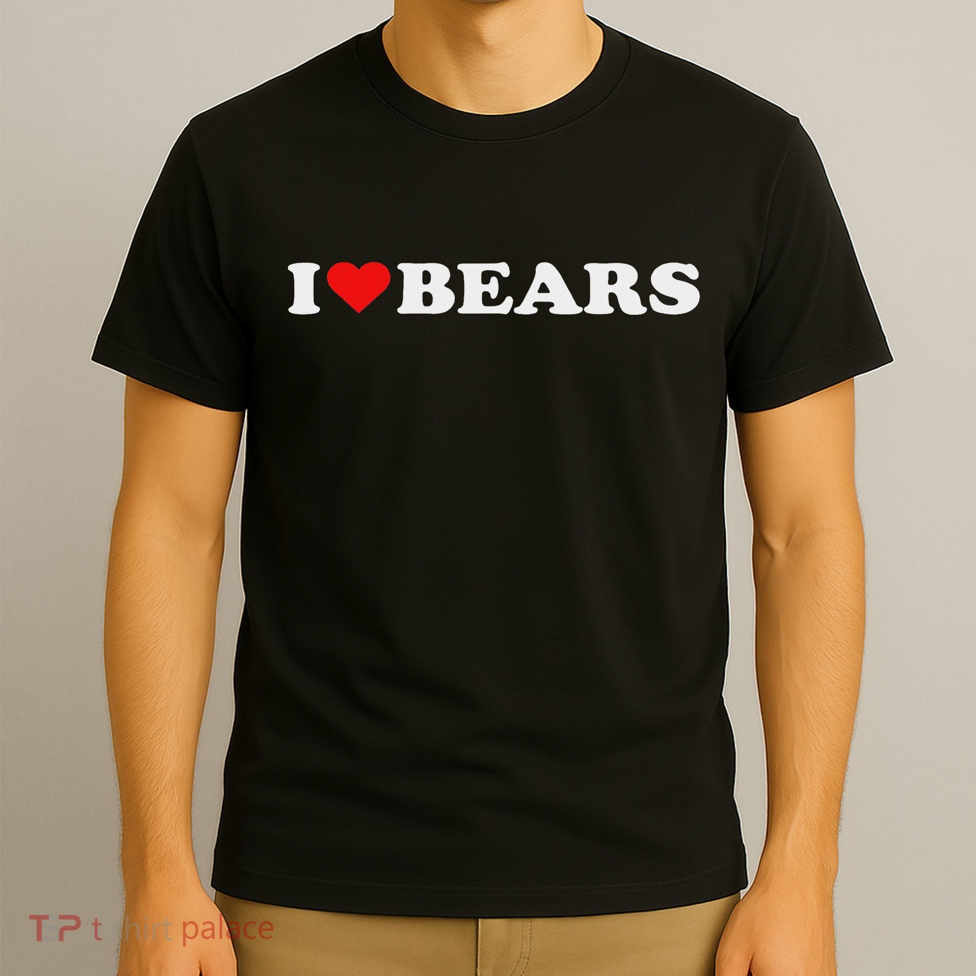 I Heart Bears I Love Bears Cute Red Heart Bear Lover T-Shirt