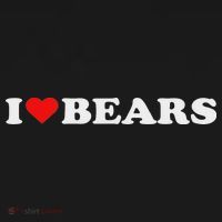 I Heart Bears I Love Bears Cute Red Heart Bear Lover Mousepad thumb 1