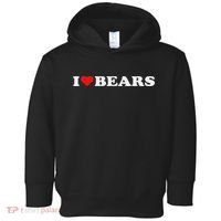 I Heart Bears I Love Bears Cute Red Heart Bear Lover Toddler Hoodie thumb 0