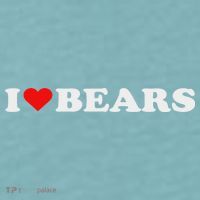 I Heart Bears I Love Bears Cute Red Heart Bear Lover Sueded Cloud Jersey T-Shirt thumb 2