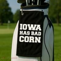 Iowa Has Bad Corn Golf Towel thumb 2