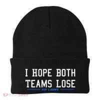I Hope Both Teams Lose Beanie thumb 0