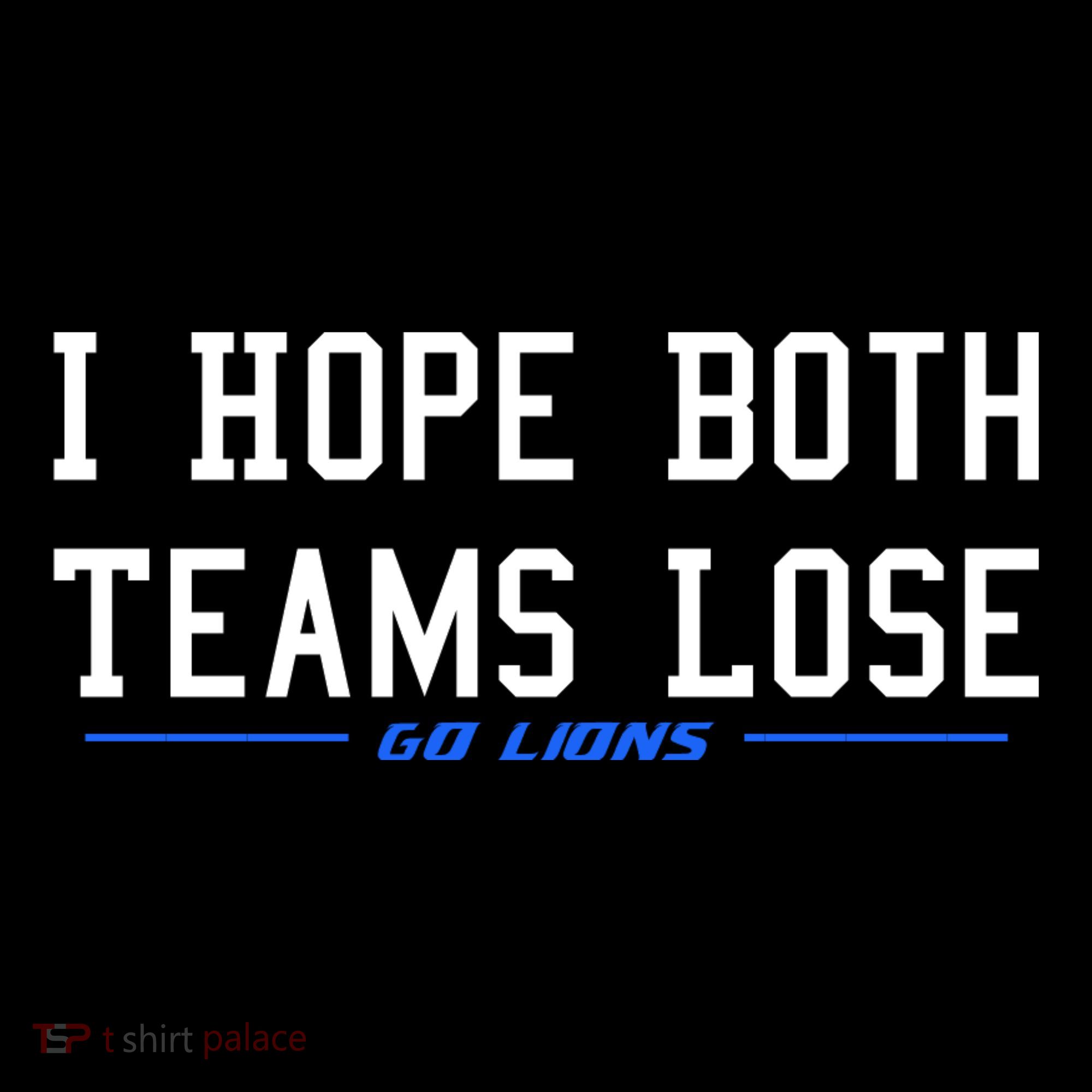 I Hope Both Teams Lose Kids Long Sleeve Shirt