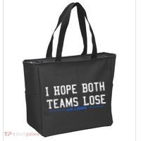 I Hope Both Teams Lose Tote Bag thumb 2