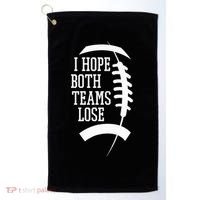 I Hope Both Teams Lose Golf Towel thumb 0