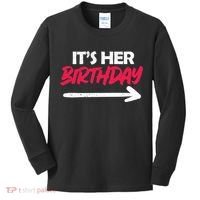 It's Her Birthday Kids Long Sleeve Shirt thumb 0