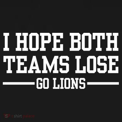 I Hope Both Teams Lose Go Lions USA-Made Doggie Bandana