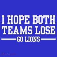 I Hope Both Teams Lose Go Lions Kids Hoodie thumb 5