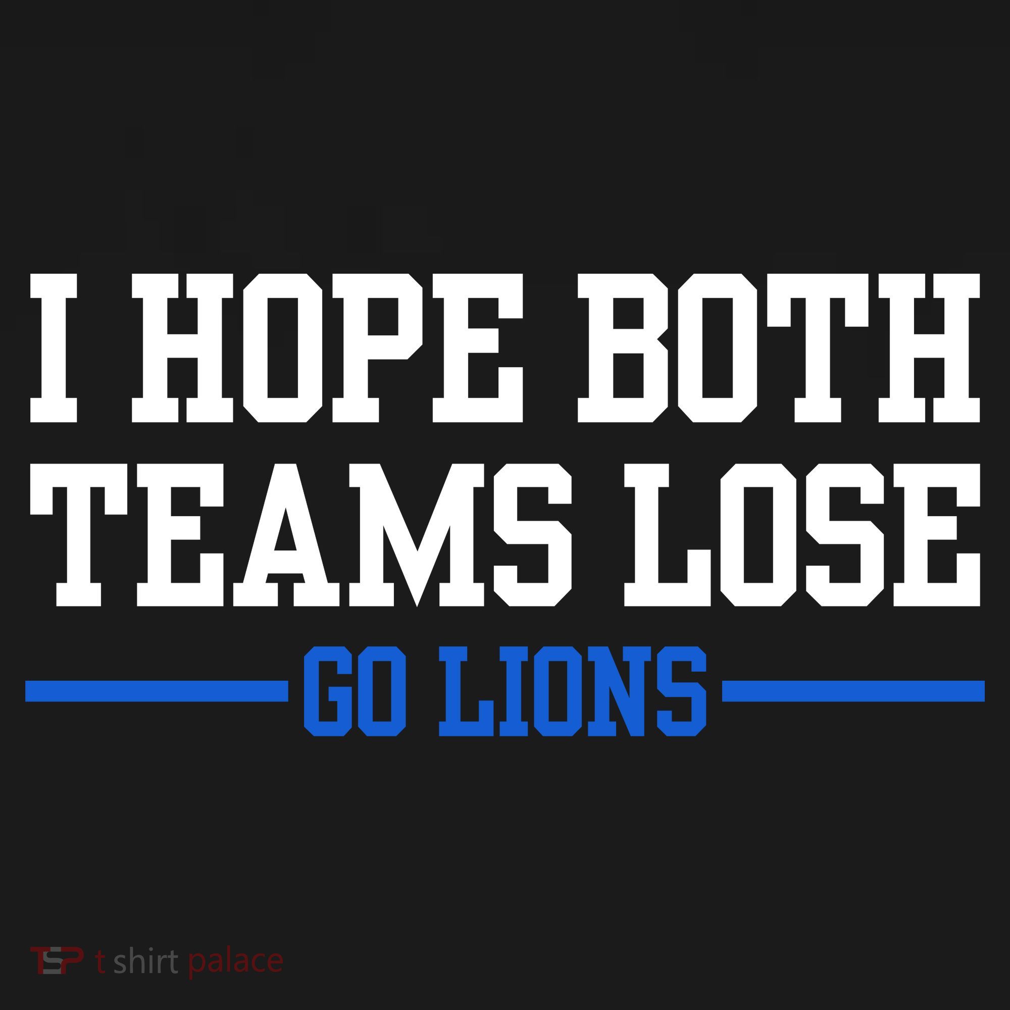 I Hope Both Teams Lose Go Lions Funny Sports Ornament
