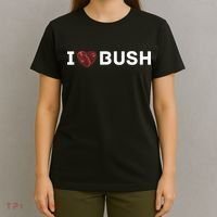 I Heart Bush Awesome I Love Bush T-Shirt thumb 4