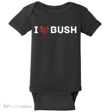 I Heart Bush Awesome I Love Bush Baby Bodysuit